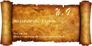 Weinhardt Ilona névjegykártya